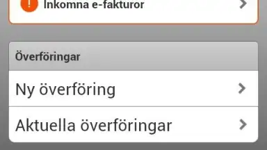 Captura de tela de Swedbank 1
