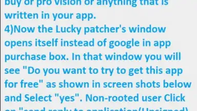 Captura de tela de Lucky Patcher Tips 2