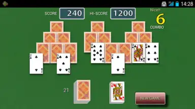 Captura de tela de Tri Peaks Solitaire 2