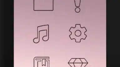 Captura de tela de Lines Dark - Icon Pack 10