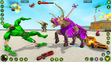 Captura de tela de Bull Robot Car Game: Robot Game 5