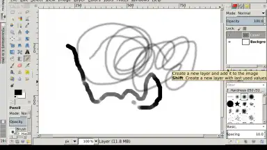 Captura de tela de GIMP Inkscape 5
