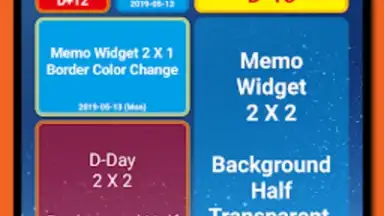Captura de tela de D-Day Counter & Memo Widget 8