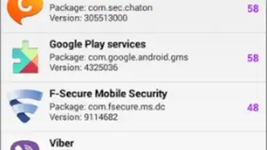 Captura de tela de F-Secure App Permissions 2