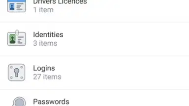 Captura de tela de 1Password 6