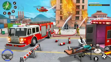 Captura de tela de Rescue Fire Truck Simulator 3D 5