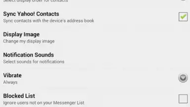 Captura de tela de Yahoo Messenger 3