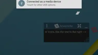 Captura de tela de hovernote 2