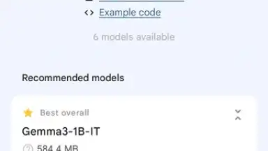 Captura de tela de Google AI Edge Gallery 15