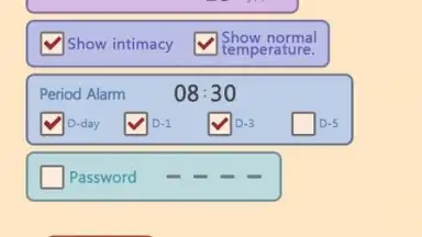 Captura de tela de Period Diary Supreme Lite 2