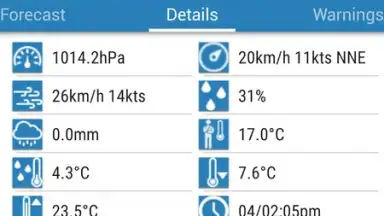 Captura de tela de Au Weather Free 9