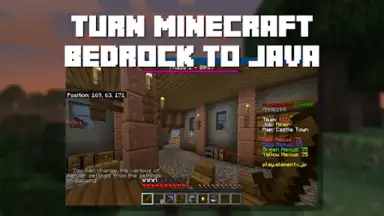 Captura de tela de Java Edition UI for Minecraft 1