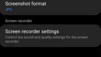 Captura de tela de Samsung Record screen 3