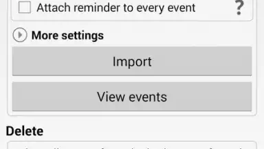 Captura de tela de iCal Import/Export 2.4 6
