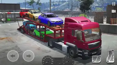 Captura de tela de Truck Car Transport Trailer Games 2