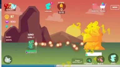 Captura de tela de Tap Tap Dino 1