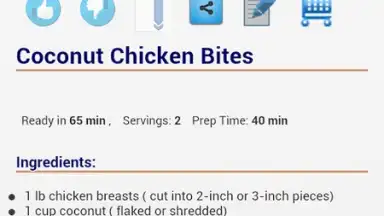 Captura de tela de Recipes by Ingredients 4