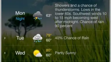 Captura de tela de WeatherBug 2