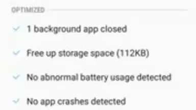 Captura de tela de Samsung Device Maintenance 2