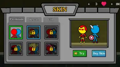 Captura de tela de Red and Blue Stickman 3