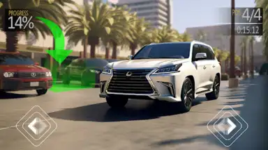 Captura de tela de Offroad Prado Parking Car Game 5