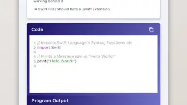 Captura de tela de Swift Tutorial - Simplified 5