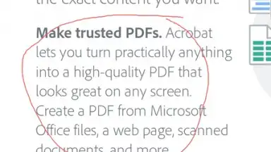 Captura de tela de Adobe Acrobat Reader 9