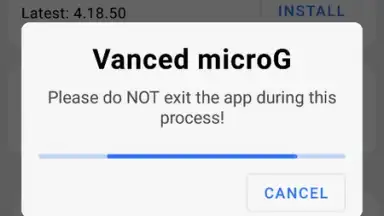 Captura de tela de Vanced microG 6