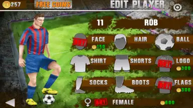 Captura de tela de Football Kicks 4