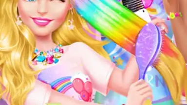 Captura de tela de Hair Nail Salon: Makeup Games 7