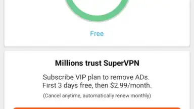 Captura de tela de SuperVPN Fast VPN Client 6