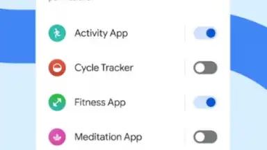 Captura de tela de Health Connect 4
