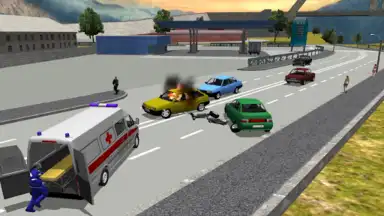 Captura de tela de Ambulance Simulator 3D 2