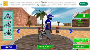 Captura de tela de Bike Stunt Ramp Race 3D 9
