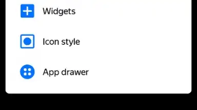 Captura de tela de Yandex Launcher 4