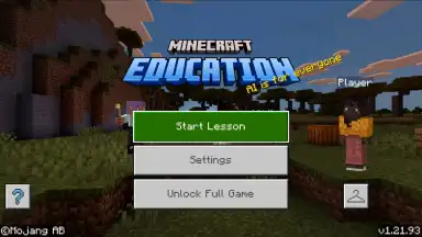 Captura de tela de Minecraft Education 1