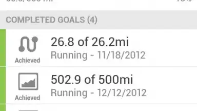 Captura de tela de Runkeeper 1