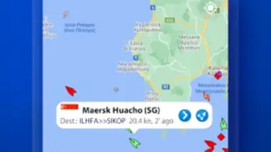 Captura de tela de MarineTraffic 20