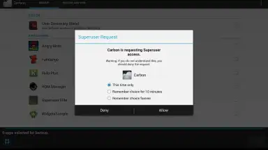 Captura de tela de Superuser (for Android 4) 5