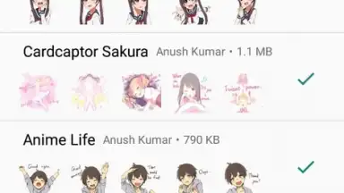 Captura de tela de Otaku Nadu Sticker Pack 6