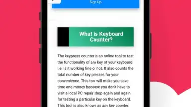 Captura de tela de Keyboard Counter 2