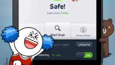 Captura de tela de LINE Antivirus 1
