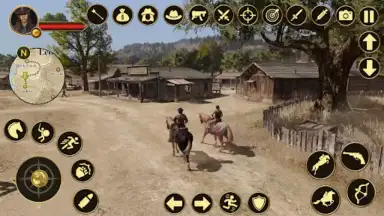 Captura de tela de West Cowboy Games Horse Riding 3