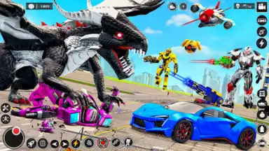 Captura de tela de Dragon Robot Car Transform 7