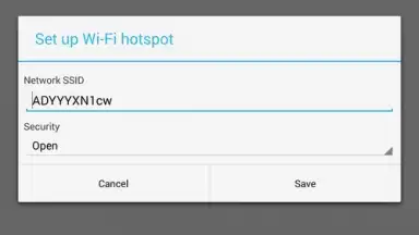 Captura de tela de Portable Wi-Fi hotspot 2
