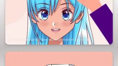 Captura de tela de Learn to draw anime 2