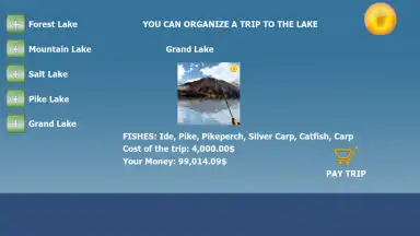 Captura de tela de Fishing 3D Simulator. The Lakes 3