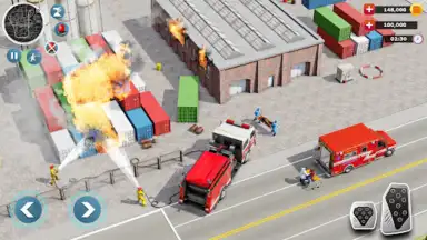 Captura de tela de Firefighter :Fire Brigade Game 2