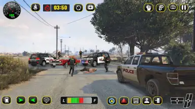 Captura de tela de Police Car Chase: Thief Chase 1