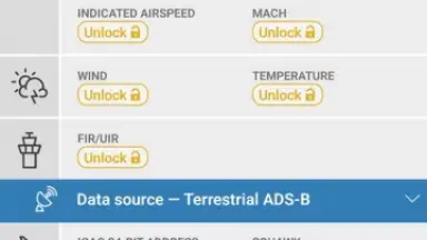 Captura de tela de Flightradar24 17